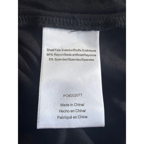 ModCloth Black Round Neck Soft Tunic Short Sleeve Tee Basic Minimalist XL NWT - Picture 4 of 6